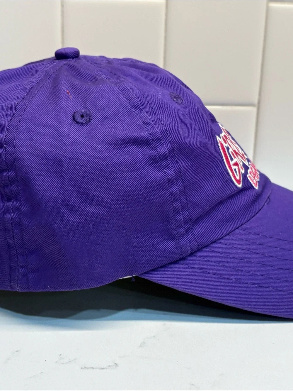 Girls Golf Hat Cap LPGA USGA Purple Adjustable Strapback Barker Gear Cotton